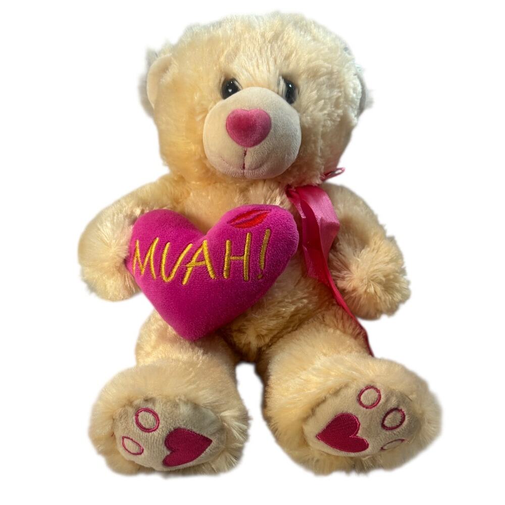 HugFun beige teddy bear, super‎ soft, mother's day